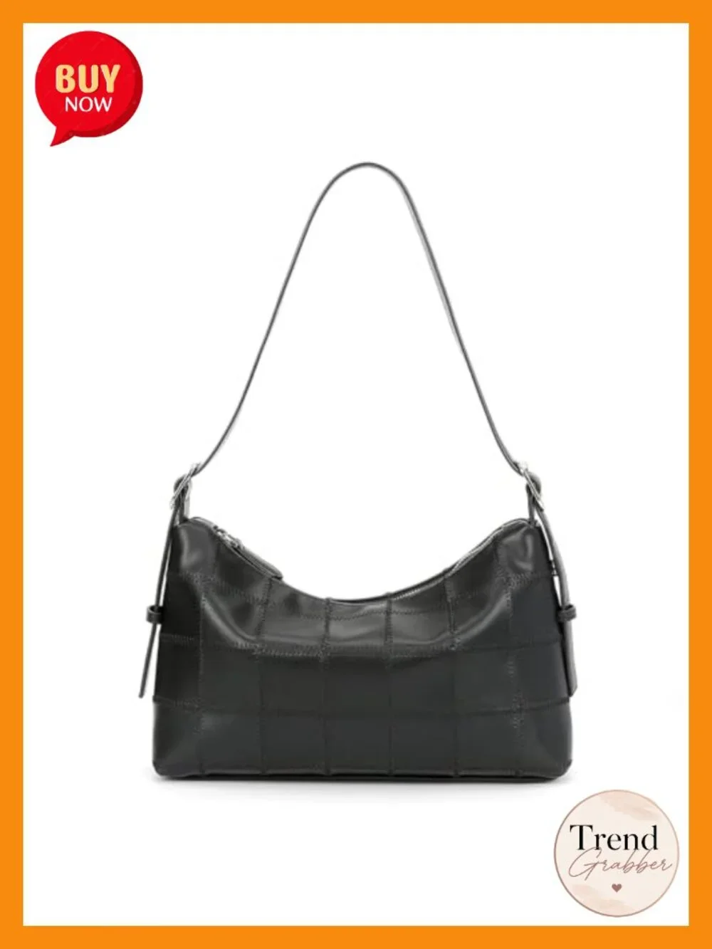 High-Quality Vegan Leather Checkered Tote Bag Crossbody Shoulder Bag